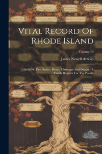 Vital Record Of Rhode Island