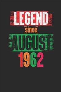 Legend Since August 1962
