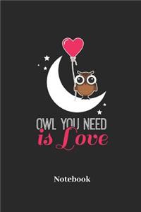 Owl You Need Is Love Notebook