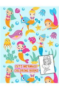Cute Mermaid Coloring Books