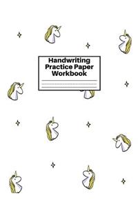 Handwriting Practice Paper Workbook