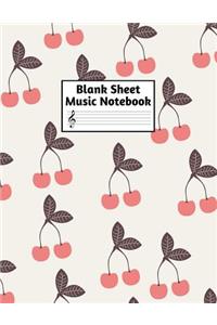 Blank Sheet Music Notebook