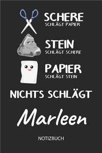 Nichts schlägt - Marleen - Notizbuch