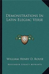 Demonstrations in Latin Elegiac Verse