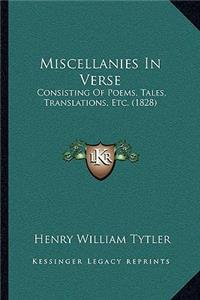 Miscellanies in Verse