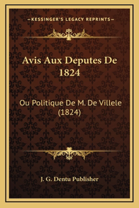 Avis Aux Deputes De 1824