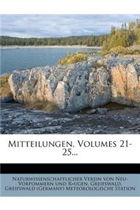 Mitteilungen, Volumes 21-25...