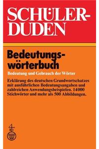 Schülerduden Bedeutungswörterbuch