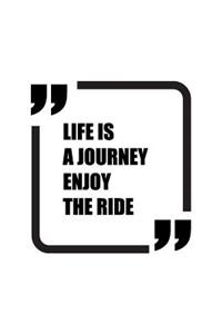 Life is a journey Enjoy the Ride, Notebook, Diary, Small Journal Series, 64P,5