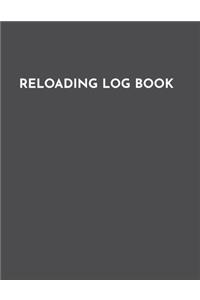 Reloading Log Book - Detailed Hand Reloading Data Log Sheets - 100 pages - 8.5 x 11 - Black