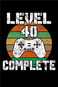Level 40 Complete