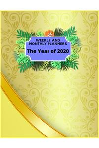 Weekly And Monthly Planners The Year Of 2020