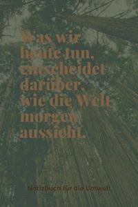 Was Wir Heute Tun, Entscheidet Darüber, Wie Die Welt Morgen Aussieht.