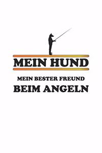 Mein Hund mein bester Freund beim Angeln