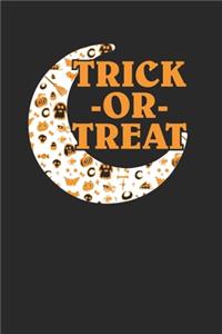 Trick Or Treat Halloween Notebook 120 Pages Lined