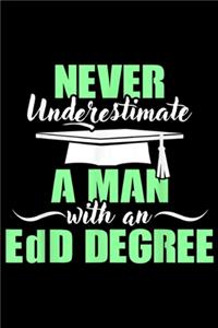 never underestimate a man with an edd degree