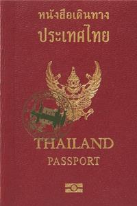 Bangkok Thailand Passport Travel Dairy Dot Grid Style