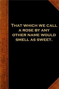 2020 Weekly Planner Shakespeare Quote Rose Other Name Smell Sweet 134 Pages