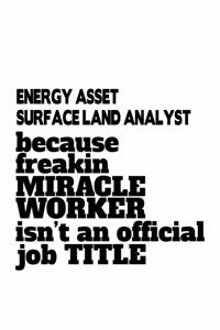 Energy Asset Surface Land Analyst Because Freakin Miracle Worker Is Not An Official Job Title