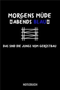 Morgens Müde abends blau das sind die Jungs vom Gerüstbau