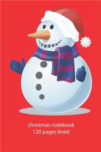 christmas notebook 120 pages lined