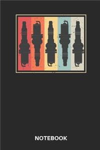 Vintage Spark Plugs Notebook