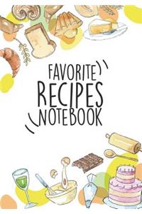 Favorite Recipes Notebook