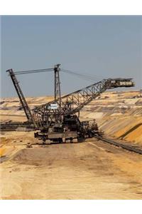 Open Pit Mining Notebook Large Size 8.5 x 11 Ruled 150 Pages Softcover