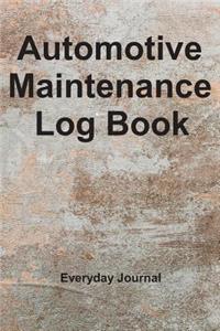 Automotive Maintenance Log Book
