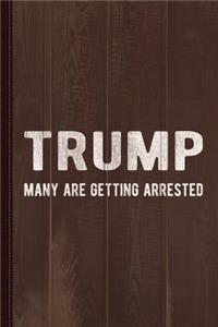 Trump Many Are Getting Arrested Journal Notebook: Blank Lined Ruled for Writing 6x9 110 Pages