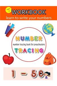 Number Tracing Book for Preschoolers