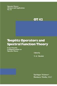 Toeplitz Operators and Spectral Function Theory