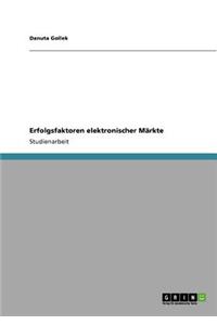 Erfolgsfaktoren elektronischer Märkte