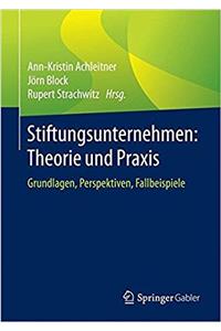 Stiftungsunternehmen: Theorie Und Praxis