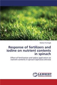Response of fertilizers and iodine on nutrient contents in spinach