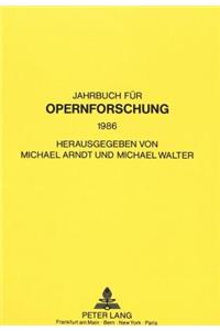 Jahrbuch Fuer Opernforschung