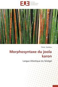 Morphosyntaxe Du Joola Karon