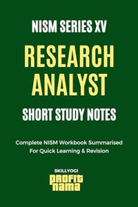 NISM Research Analyst Book 2024 for Exam Preparation - Study Notes NISM Series XV 2024