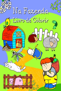 Na Fazenda Livro de Colorir
