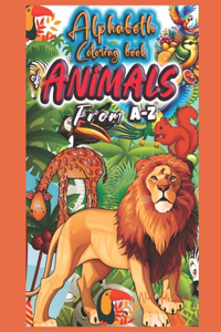 Alphabeth Coloring book of Animals