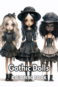 Gothic Dolls Coloring Book