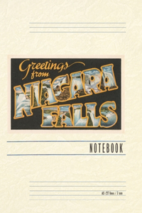 Vintage Lined Notebook Greetings from Niagara Falls