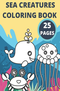 Sea Creatures Coloring Book