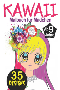 Kawaii Malbuch für Mädchen ab 9 Jahre