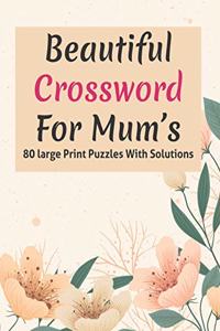 Beautiful Crossword For Mum's