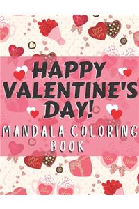 Happy Valentine's day! Mandala coloring book
