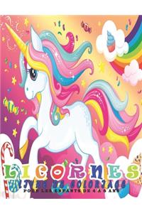 Licornes Livre de Coloriage Pour les Enfants de 4 à 8 Ans