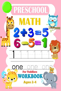 Preschool Math Workbook for Toddlers Ages 2-4