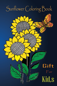 sunflower coloring book gift for kid, s