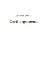 Certi argomenti